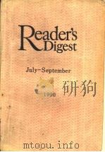 READER'S DIGEST JULY-SEPTEMBER 1990 1990 PDF电子版封面