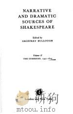 NARRATIVE AND DRAMATIC SOURCES OF SHAKESPEARE VOLUME II 1958 PDF电子版封面 0415163404