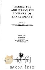 NARRATIVE AND DRAMATIC SOURCES OF SHAKESPEARE VOLUME VIII 1975 PDF电子版封面 0415163463