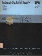 DEVELOPMENT OF THE CRITICALITY CAPABILITY FOR THE SAM-CE MONTE CARLO SYSTEM 1979 PDF电子版封面