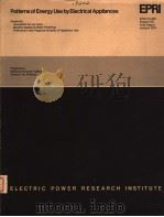 PATTERNS OF ENERGY USE BY ELECTRICAL APPLIANCES 1979 PDF电子版封面