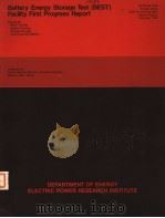 BATTERY ENERGY STORAGE TEST(BEST)FACILITY FIRST PROGRESS REPORT（1979 PDF版）