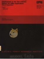 DEVELOPMENT OF THE ZINC-CHLORINE BATTERY FO UTILITY APPLICATIONS  PARTS 4-APPENDIXES（1979 PDF版）