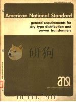 AN AMERICAN NATIONAL STANDARD IEEE STANDARD GENERAL REQUIREMENTS FOR DRY-TYPE DISTRIBUTION AND POWER PDF电子版封面