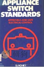 APPLIANCE SWITCH STANDARDS PDF电子版封面 0246124911 G.HONEY