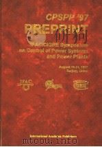 电力系统和电厂控制  国际电力系统和电厂控制会议论文集（1997 PDF版）