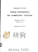 PROCEEDINGS OF THE FOURTH TEXAS CONFERENCE ON COMPUTING SYSTEMS（ PDF版）