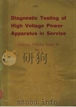 DIAGNOSTIC TESTING OF HIGH VOLTAGE POWER APPARATUS IN SERVICE（ PDF版）