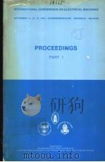 PROCEEDINGS PART 1 PDF电子版封面