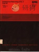 AUTOTHERMAL REFORMING OF NO.2 FUEL OIL PDF电子版封面
