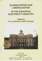 GLOBALISATION AND LIBERALISATION IN THE EUROPEAN ELECTRICITY INDUSTRY PDF电子版封面 5939080030 H.-JU.HAUBRICH N.I.VOROPAI