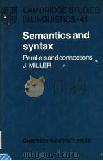 SEMANTICS AND SYNTAX PARALLELS AND CONNECTIONS（ PDF版）