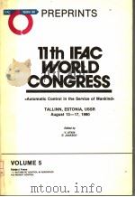 11TH IFAC WORLD CONGRESS VOLUME 5 PDF电子版封面 V.UTKIN O.JAAKSOO