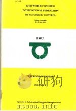 12TH WORLD CONGRESS INTERNATIONAL FEDERATION OF AUTOMATIC CONTROL VOLUME 4 PDF电子版封面