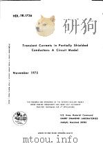 TRANSIENT CURRENTS IN PARTIALLY SHIELDED CONDUCTORS: A CIRCUIT MODEL PDF电子版封面
