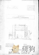 POLLUTION PHENOMENA SUBJECT 3 PDF电子版封面