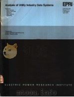 ANALYSIS OF UTILITY INDUSTRY DATA SYSTEMS PDF电子版封面