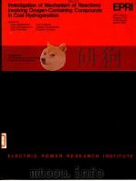 INVESTIGATION OF MECHANISM OF REACTIONS INVOLVING OXYGEN-CONTAINING COMPOUNDS IN COAL HYDROGENATION（ PDF版）