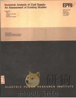 ECONOMIC ANALYSIS OF COAL SUPPLY:AN ASSESSMENT OF EXISTING STUDIES PDF电子版封面 R.L.GORDON