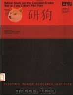 REHEAT STUDY AND THE CORROSION-EROSION TEST AT TVA'S COLBERT PILOT PLANT     PDF电子版封面    G.A.HOLLINDEN 