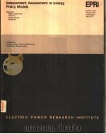 INDEPENDENT ASSESSMENT OF ENERGY POLICY MODELS PDF电子版封面 E.KUH D.O.WOOD