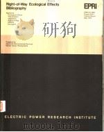 RIGHT-OF-WAY ECOLOGICAL EFFECTS BIBLIOGRAPHY PDF电子版封面 M.T.GALVIN R.D.CUPIT