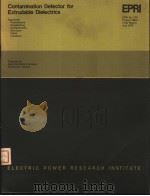 CONTAMINATION DETECTOR FOR EXTRUDABLE DIELECTRICS PDF电子版封面 JOHN E.BAKER