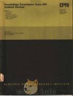 PROCEEDINGS:TRANSMISSION STATIC VAR SYSTEMS SEMINAR PDF电子版封面