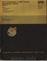 COST COMPONENTS OF HIGH-CAPACITY TRANSMISSION OPTIONS VOLUME 1 PDF电子版封面