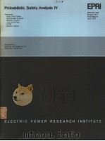 PROBABILISTIC SAFETY ANALYSIS 4 PDF电子版封面 R.C.ERDMANN R.R.FULLWOOD A.A