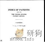 INDEX OF PATENTS 2 PDF电子版封面