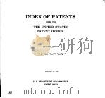 INDEX OF PATENTS 5 PDF电子版封面