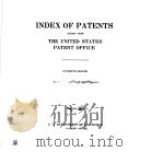 INDEX OF PATENTS 6 PDF电子版封面