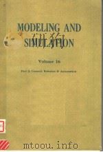 MODELING AND SIMULATION VOLUME 16 PART 2 PDF电子版封面 0876648855 WILLIAM G.VOGT MARLIN H.MICKL