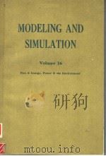 MODELING AND SIMULATION VOLUME 16 PART 4 PDF电子版封面 0876648871 WILLIAM G.VOGT MARLIN H.MICKL