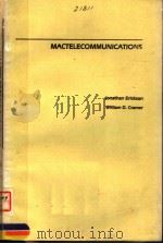 MACTELECOMMUNICATIONS     PDF电子版封面  088134155X   