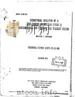 STRUCTURAL ANALYSIS OF A TEST-WEIGHT MINUTEMAN SECOND-STAGE AFT CLOSURE FOR PROJECT NOMAD PDF电子版封面 DURWOOD I.THRASHER