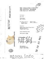 WAR THRMINATION CONCEPTS AND POLITICAL ECONOMIC AND MILITARY TARGETING PDF电子版封面
