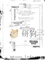 NAVY DEPARTMENT THE DAVID W.TAYLOR MODEL BASIN AERODYNAMICS LABORATORY PDF电子版封面