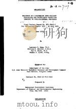 TREATMENT OF A WASTEWATER FROM MILITARY EXPLOSIVES AND PROPELLANTS PRODUCTION INDUSTRY BY PHYSICOCHE（ PDF版）