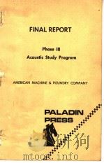 FINAL REPORT PHASE 3 ACOUSTIC STUDY PROGRAM（ PDF版）