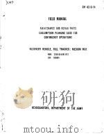 MAINTENANCE AND REPAIR PARTS CONSUMPTION PLANNING GUIDE FOR CONTINGENCY OPERATIONS PDF电子版封面