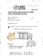 CENTRIFUGE SIMULATION OF LARGE YIELD CRATERING EVENTS（ PDF版）
