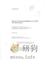 LIGHTNING STRIKE SUSCEPTIBILITY TESTS ON THE AIM-9 MISSILE PDF电子版封面