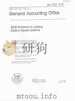 DOD PROBLEMS IN JOINING CIVILIAN SEWER SYSTEMS（ PDF版）