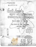 FOURTH ANNUAL ARMY HUMAN FACTORS ENGINEERING CONFERENCE（ PDF版）