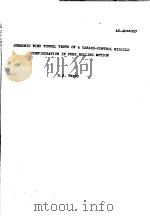 SUBSONIC WIND TUNNEL TESTS OF A CANARD-CONTROL MISSILE CONFIGURATION IN PURE ROLLING MOTION PDF电子版封面 S.R.HARDY