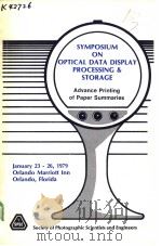 SYMPOSIUM ON OPTICAL DATA DISPLAY PROCESSING & STORAGE（ PDF版）