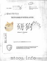 THE DYNAMICS OF MATERIAL LAYERS PDF电子版封面 WILLIAM D.OHMSTEDE