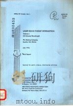 LASER BEAM TARGET INTERACTION VOLUME 1 2.8 MICRONS WAVELENGTH（ PDF版）